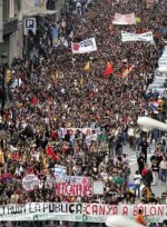 Manifestacións contra Bolonia