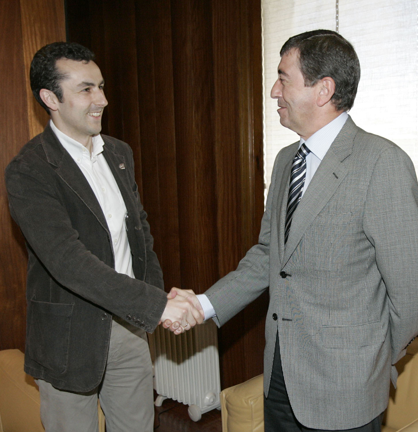 O Presidente do CPEIG, Fernando Suárez, e o Valedor do Pobo, Benigno López 